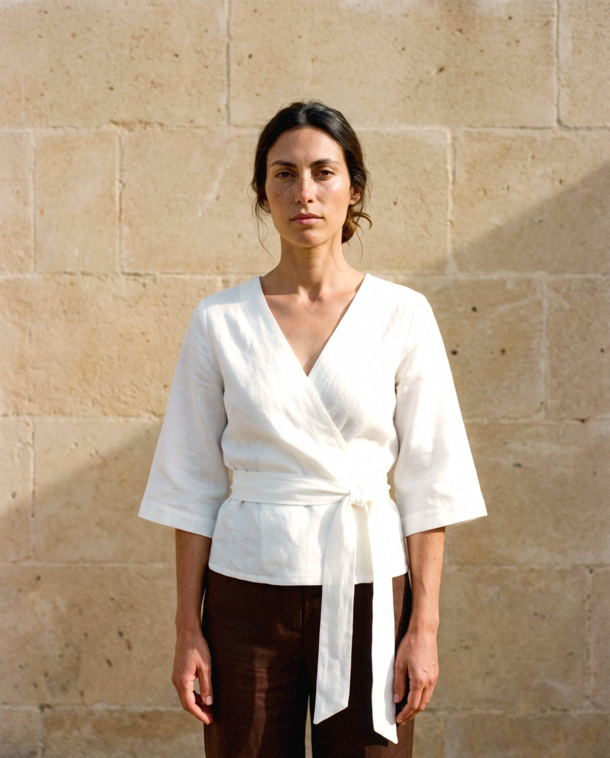 Lucia Wrap Top, front view