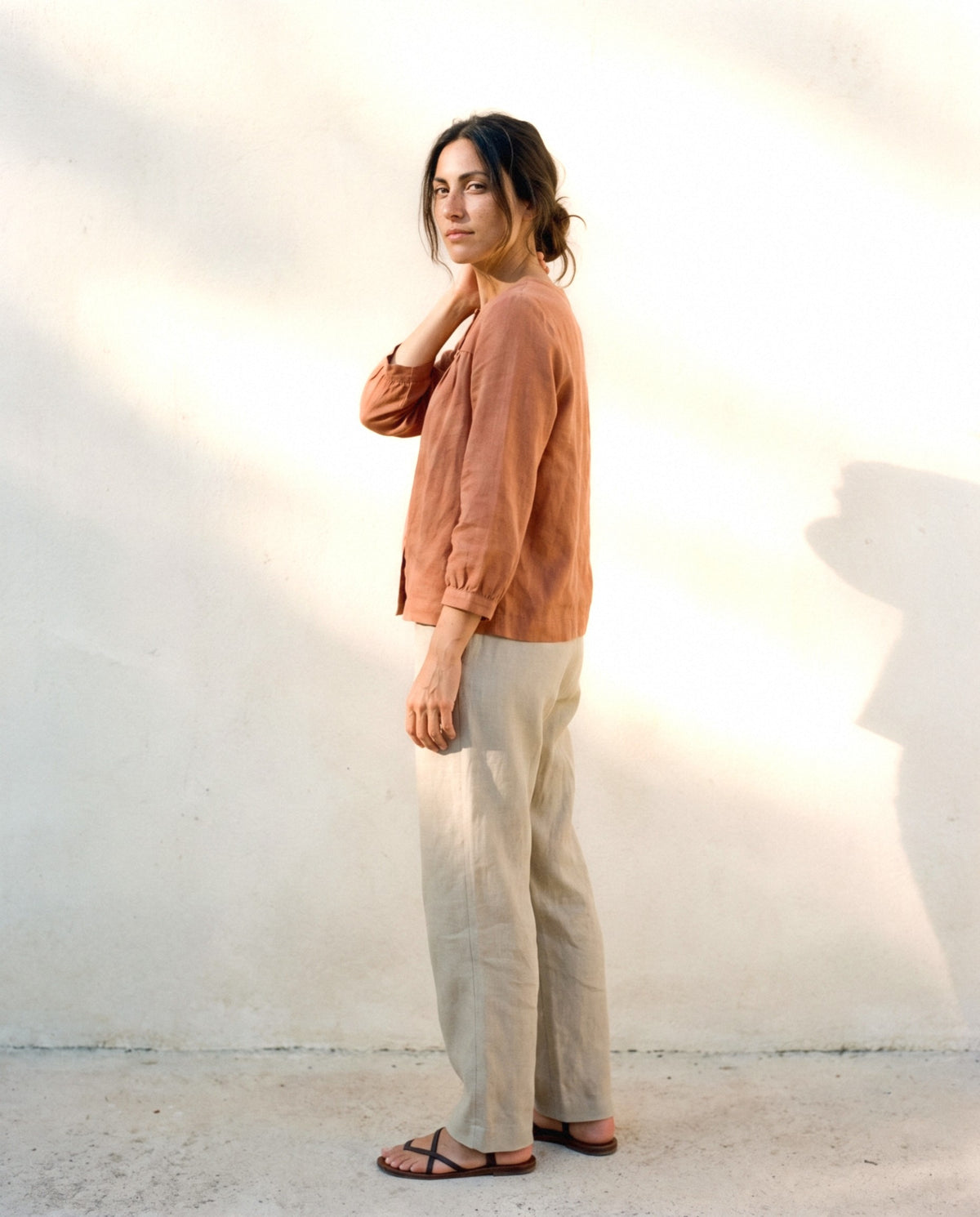 Nina Trousers, in Natural
