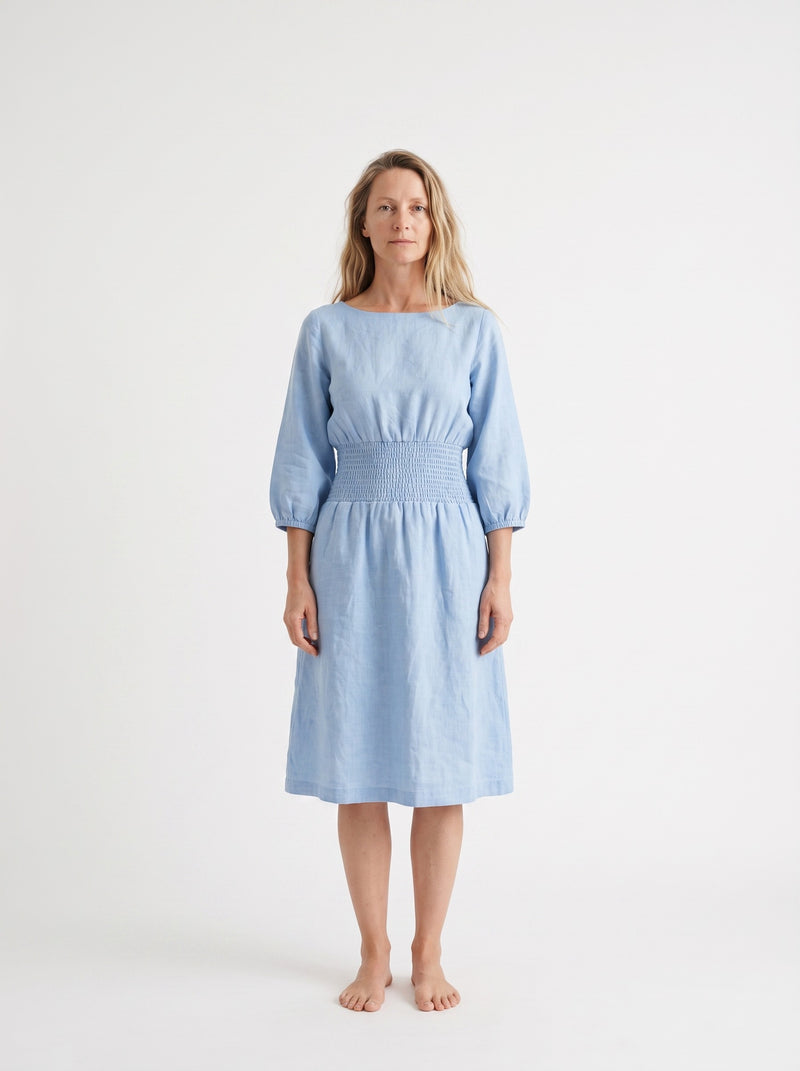 Chambray Smock Dress