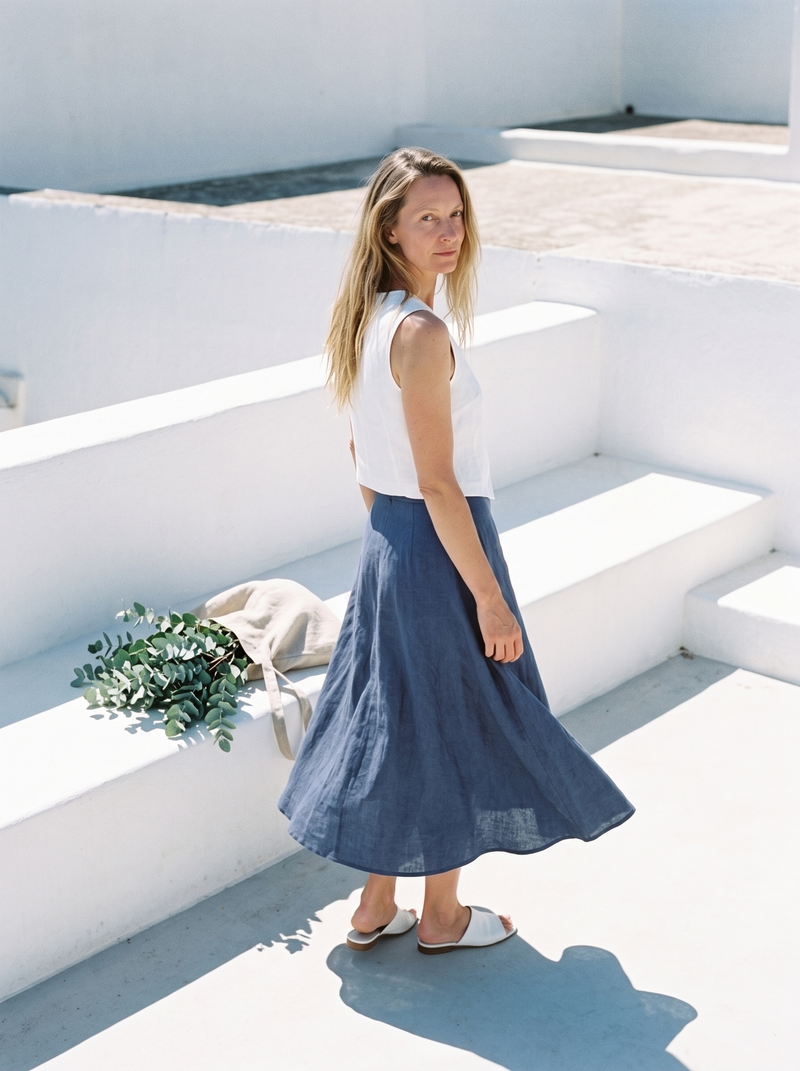 Sleeveless Linen Waistcoat