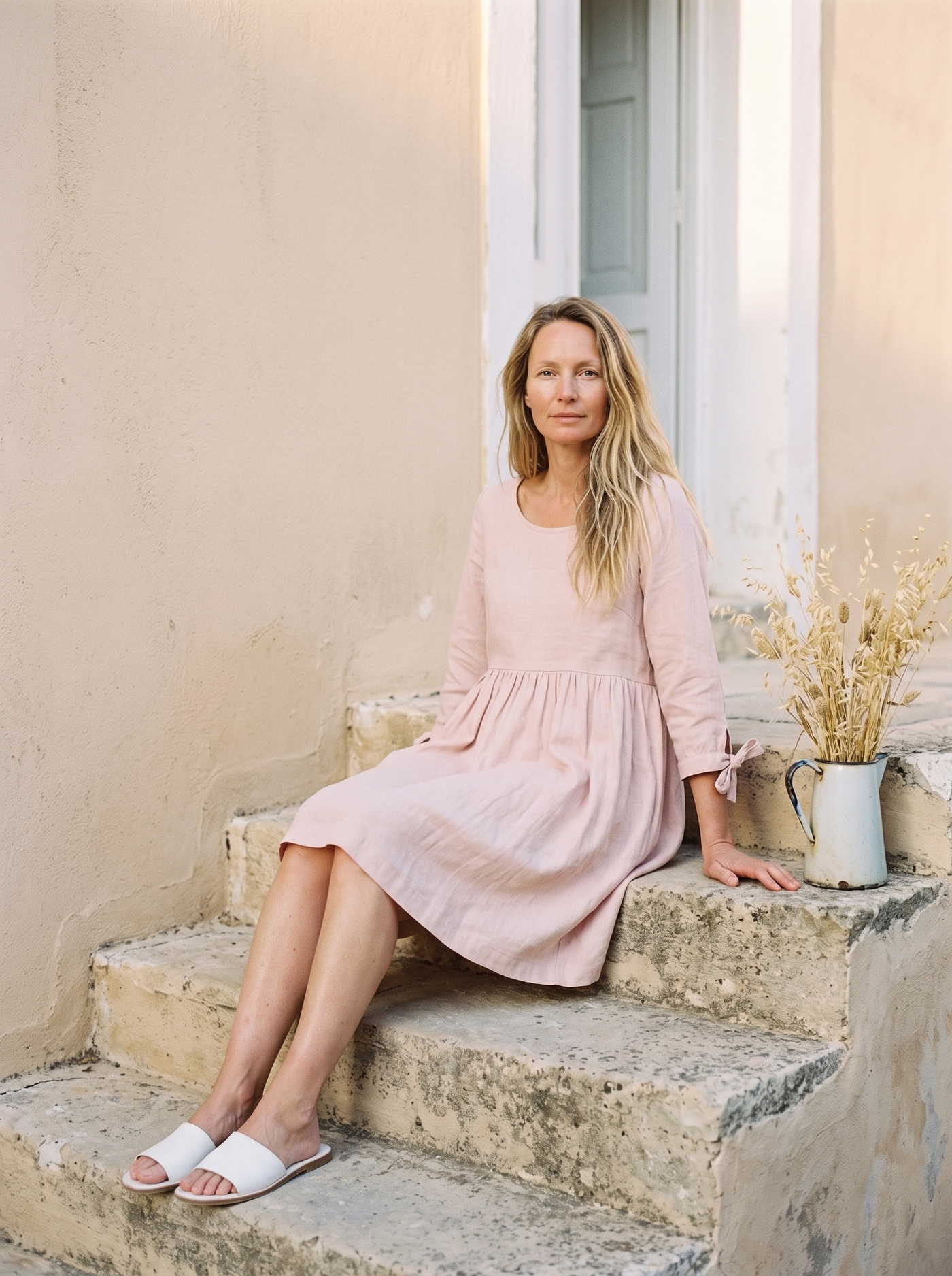 Gathered Smock Dress