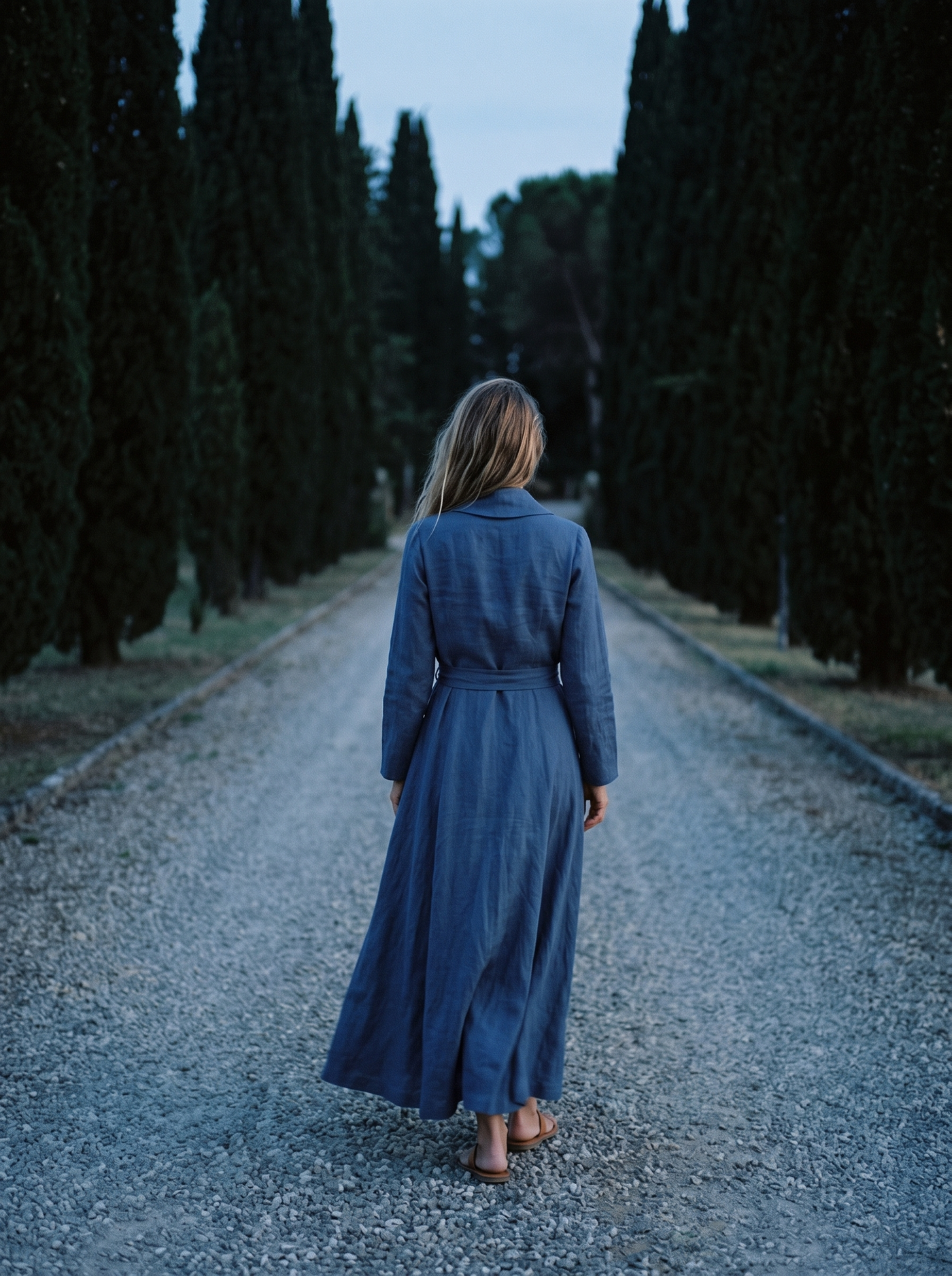 Wrap Linen Maxi Dress