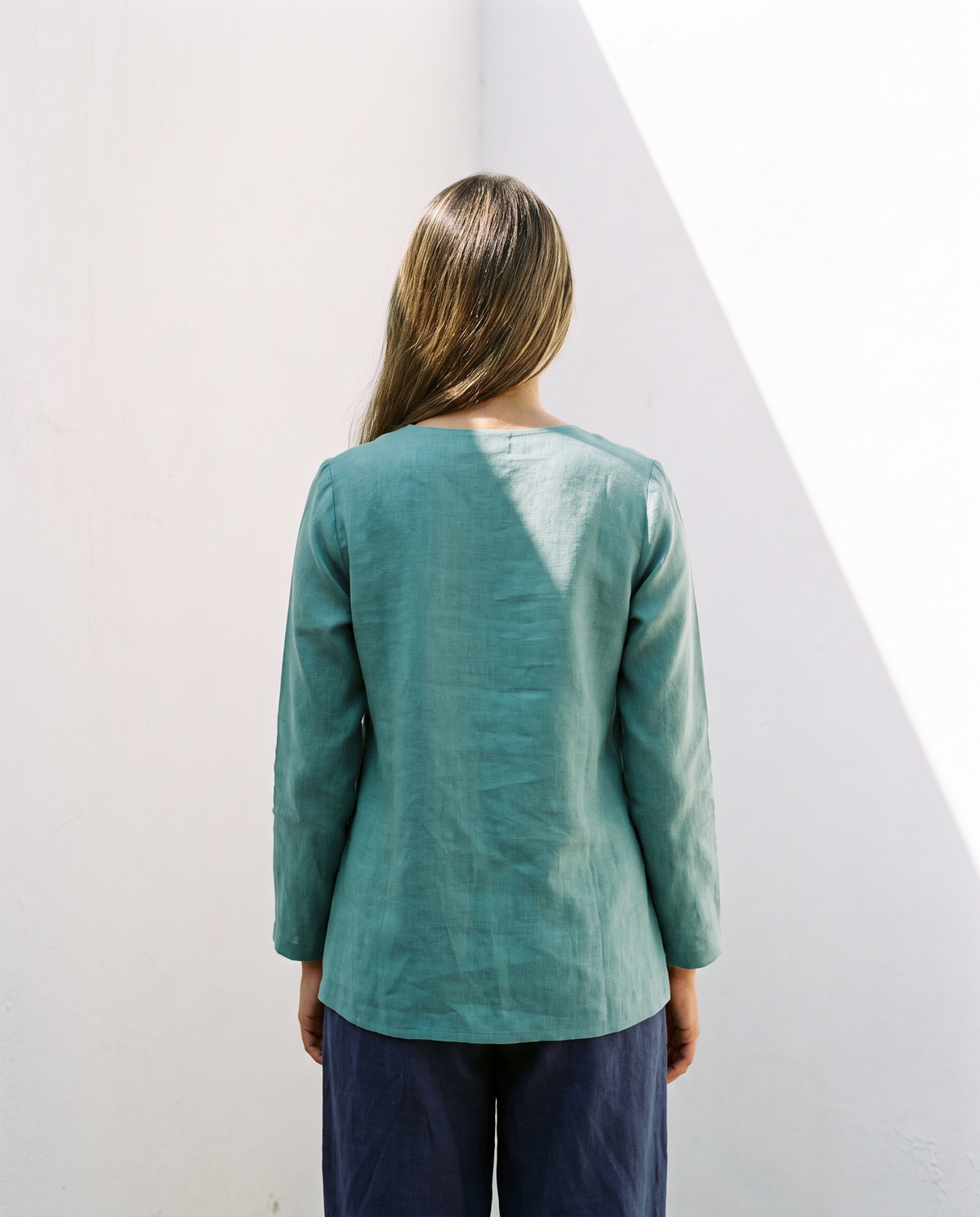 Linen Tunic and Trouser Set in washed linen, Ellementree