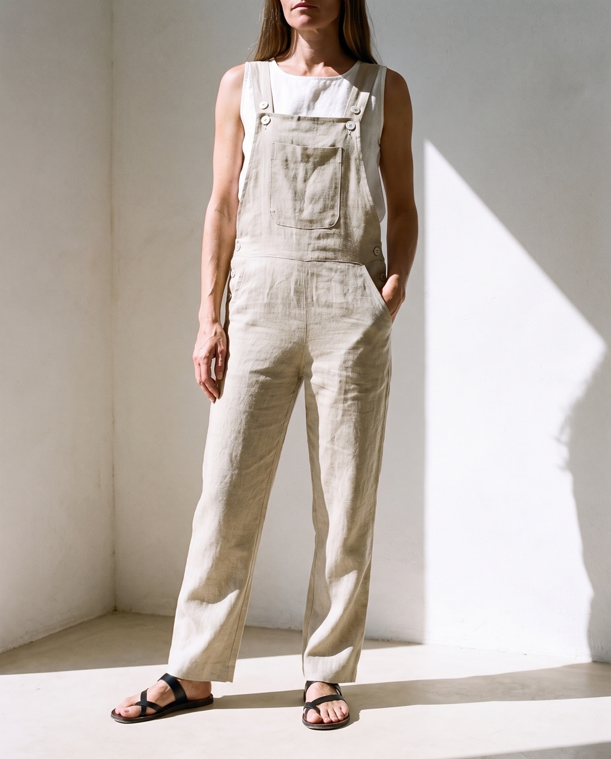 Linen Dungarees