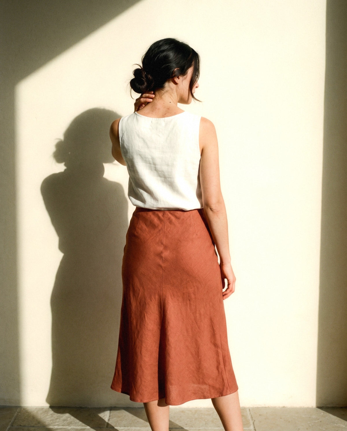 Marta Slip Skirt, back view