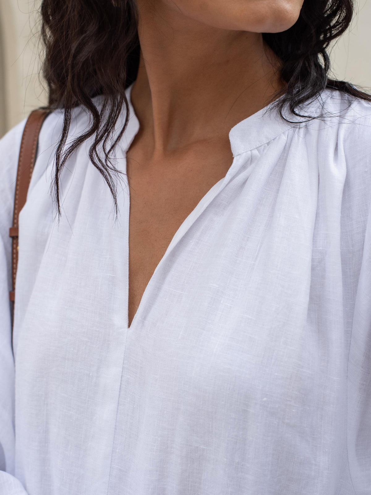Oversized Linen Kaftan in washed linen, Ellementree