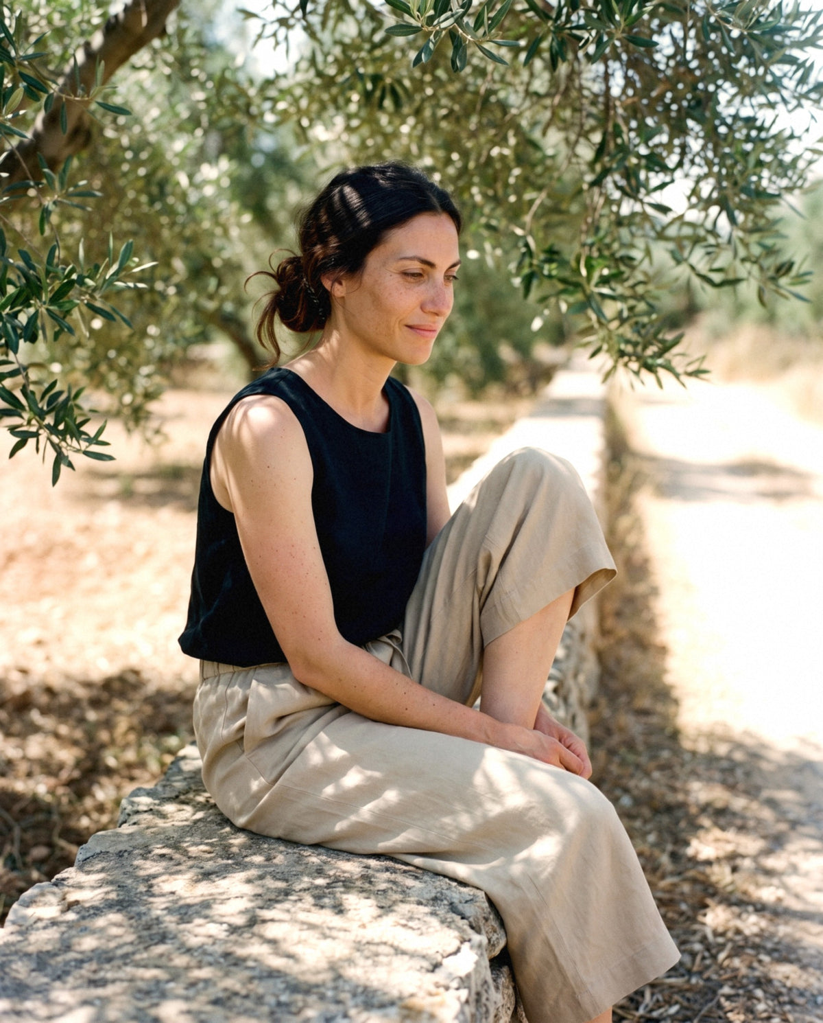 Carla Culottes, worn outdoors