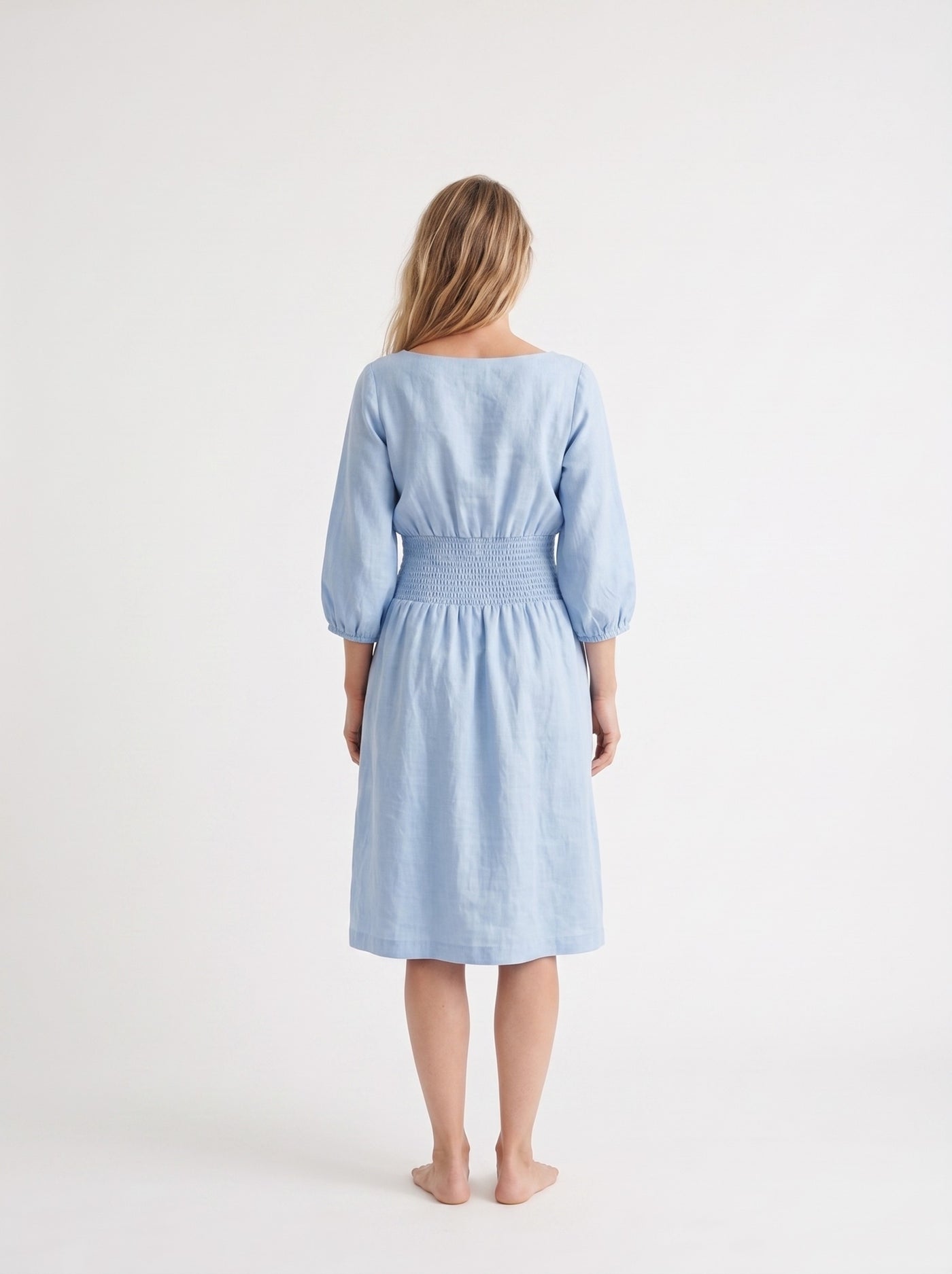 Chambray Smock Dress