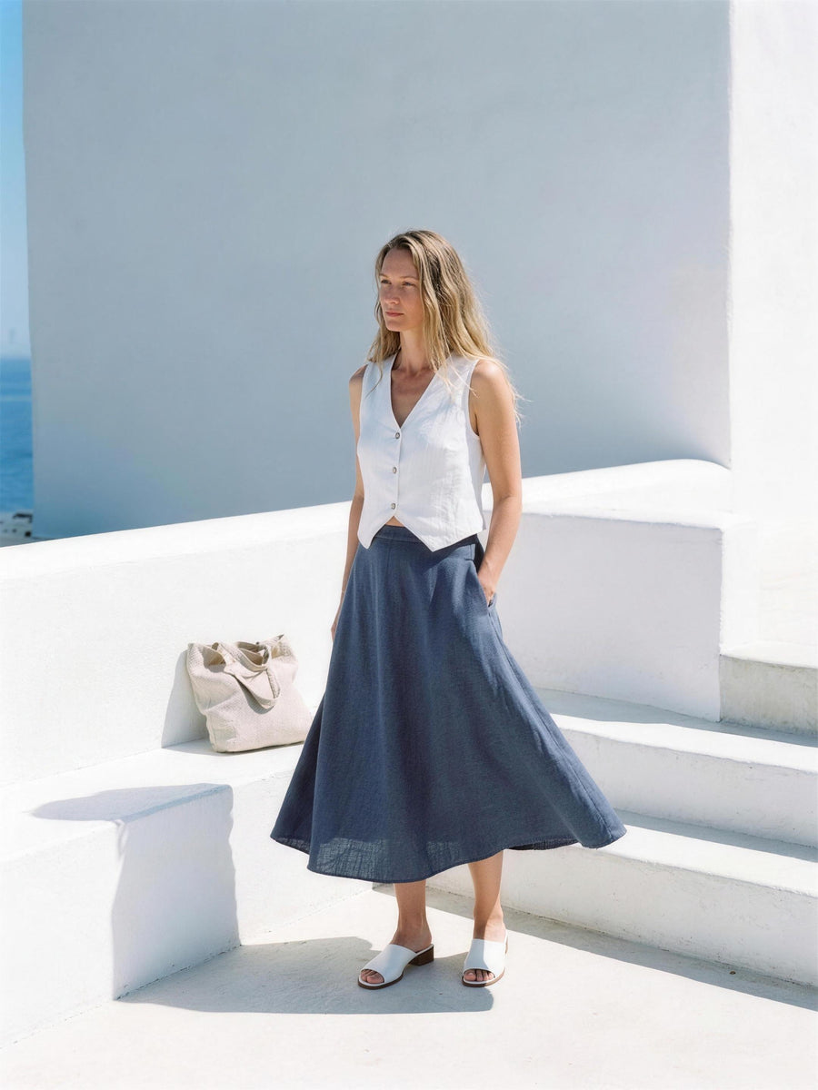 Tops, trousers and skirts
