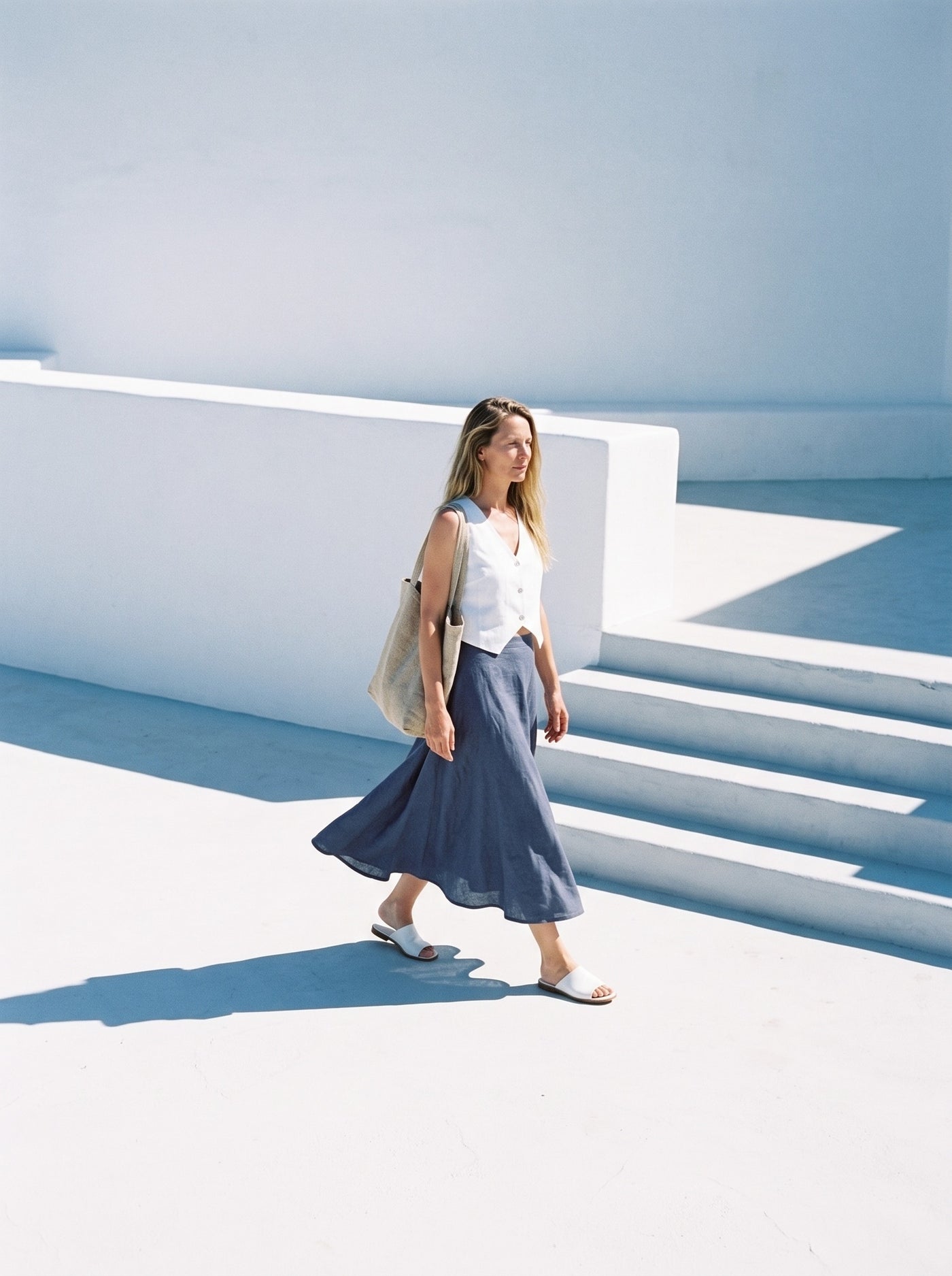 Full Circle Linen Skirt