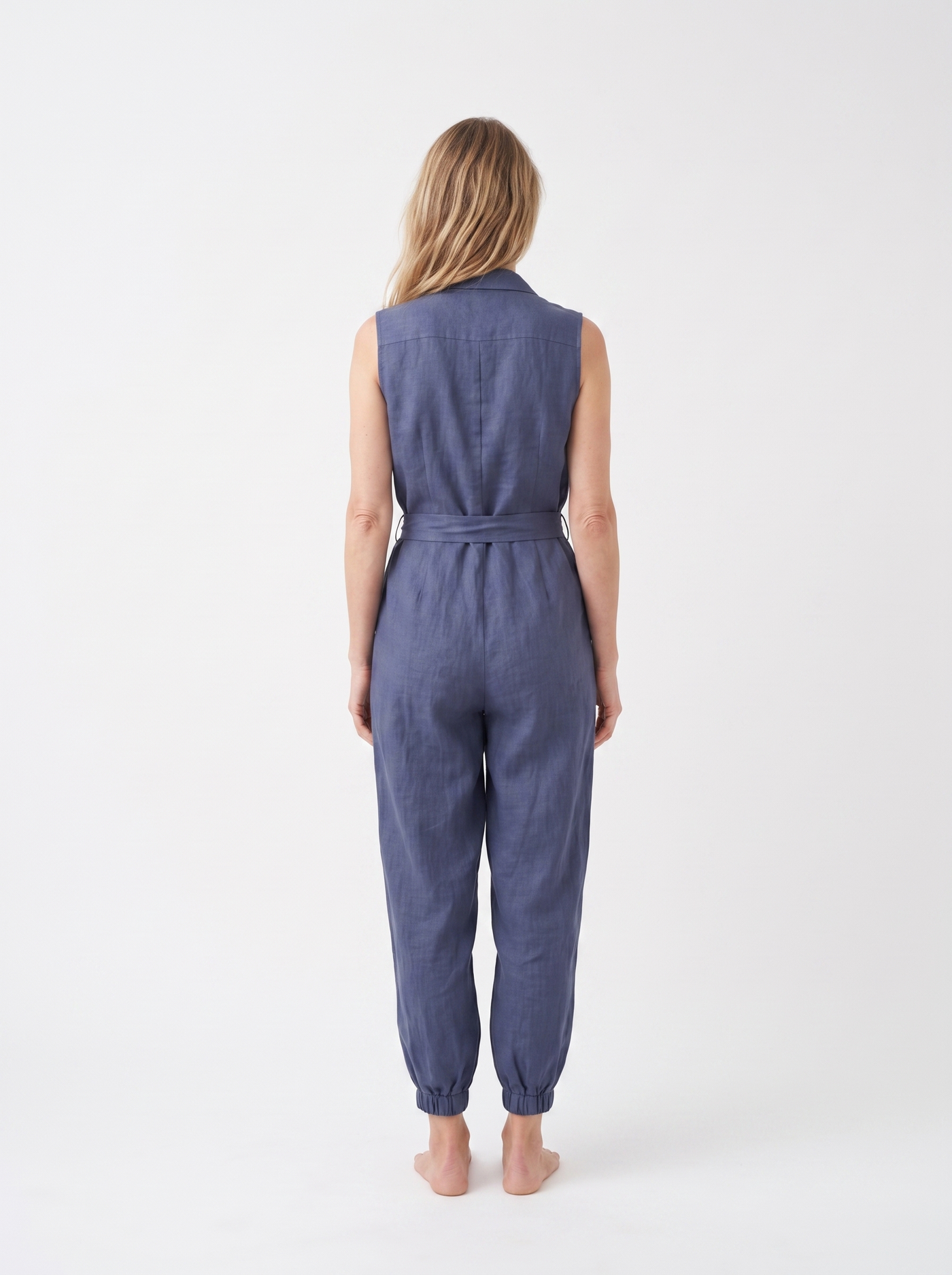 Sleeveless Linen Jumpsuit