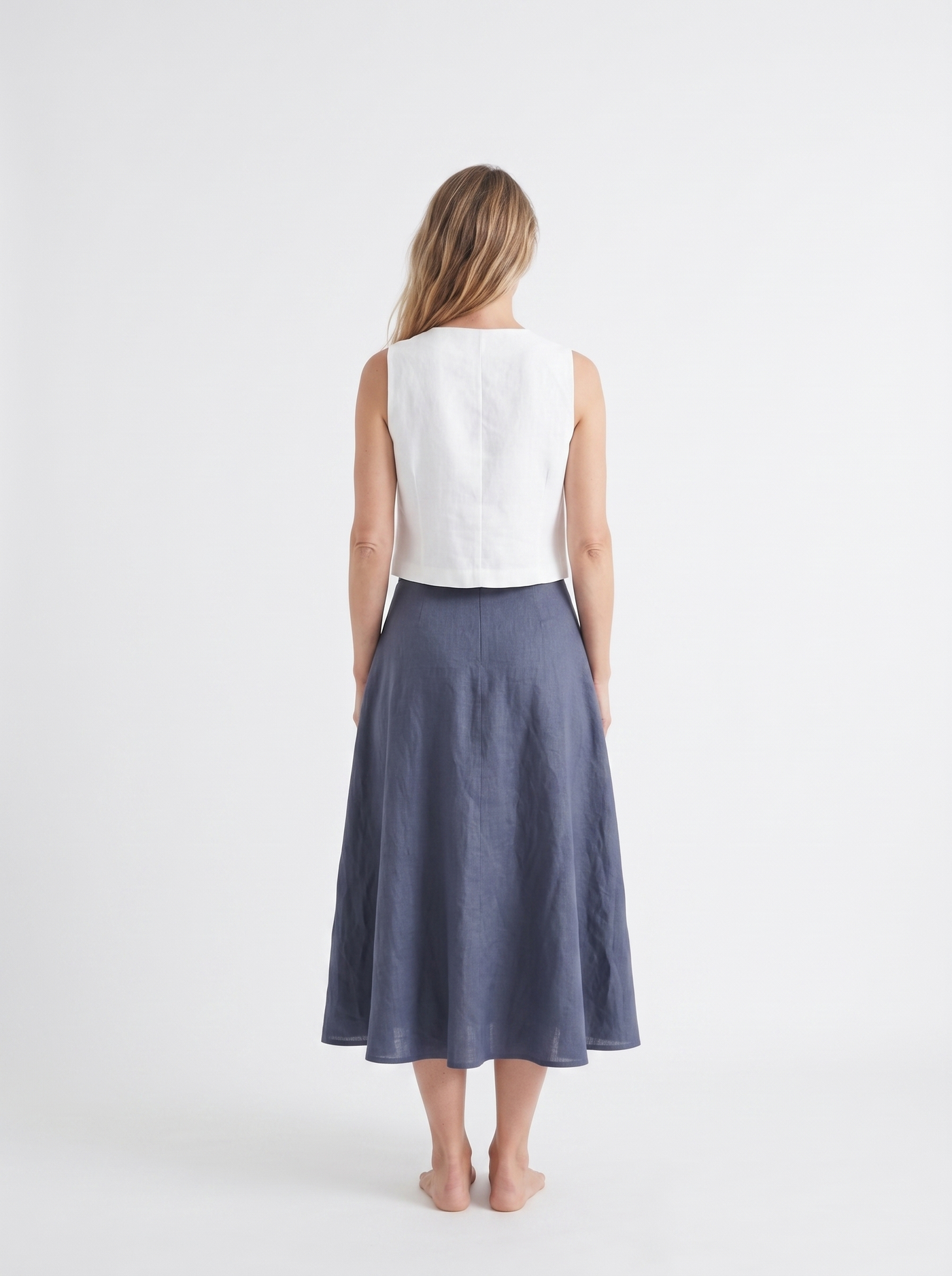 Full Circle Linen Skirt