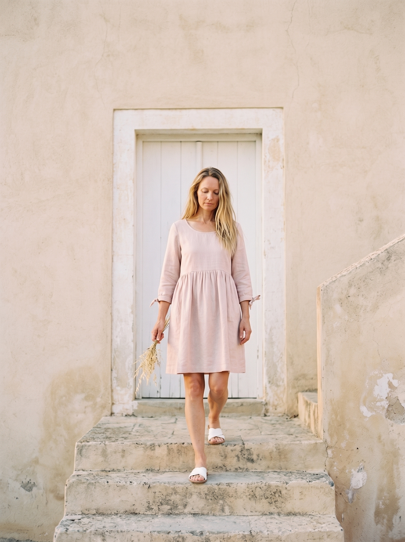 Gathered Smock Dress