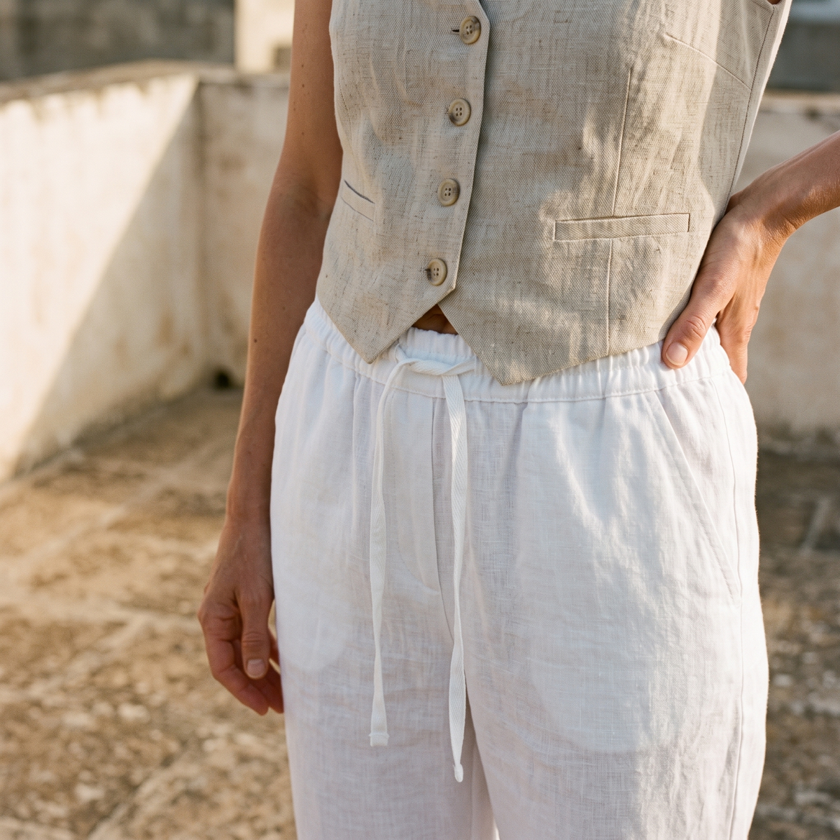 Flax Waistcoat and Trousers
