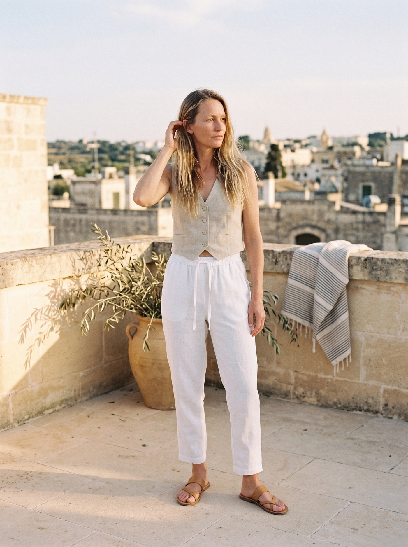 Flax Waistcoat and Trousers