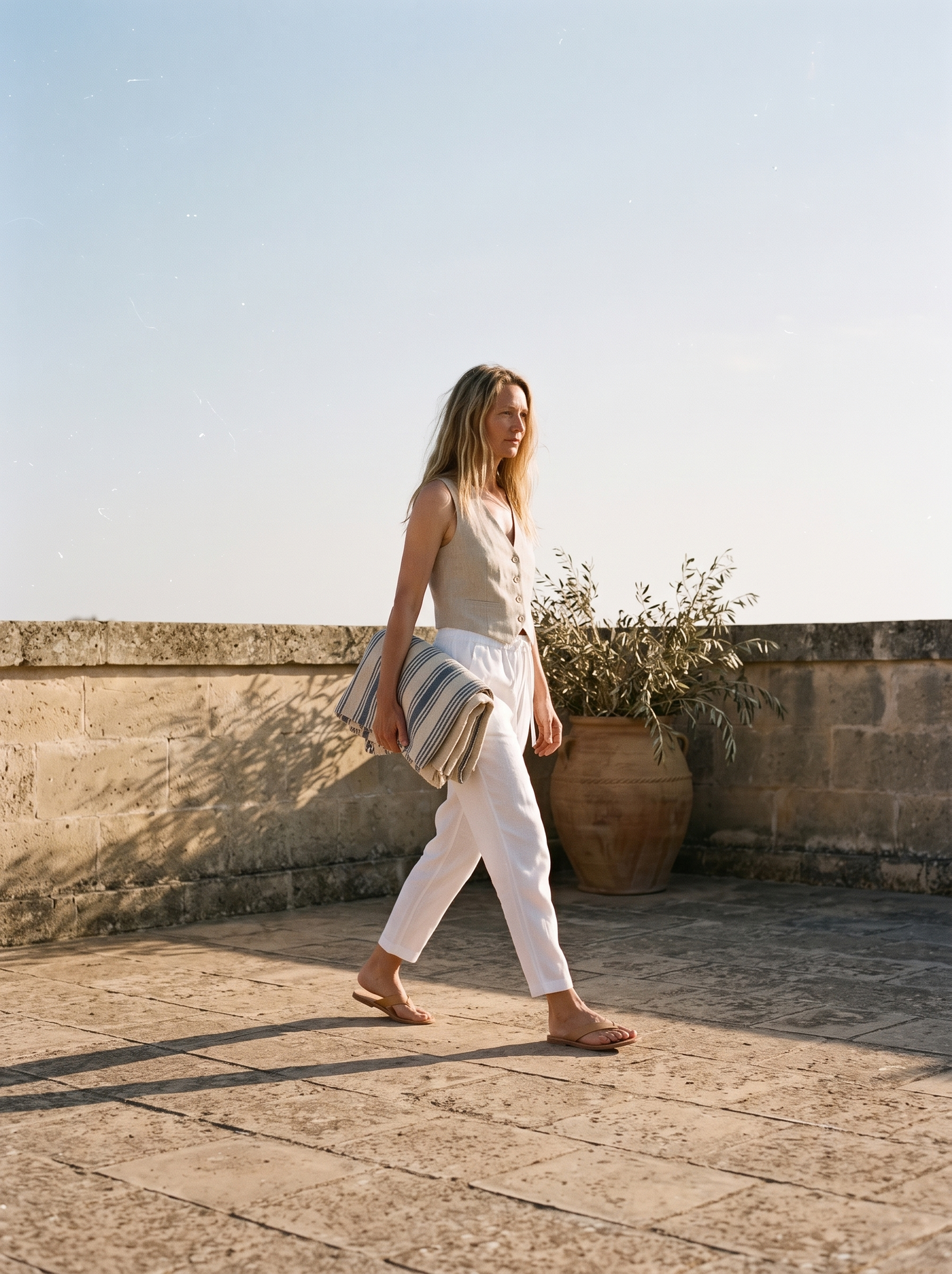 Flax Waistcoat and Trousers