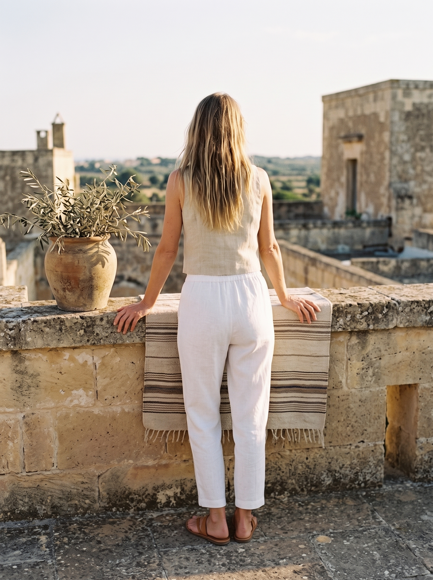 Flax Waistcoat and Trousers