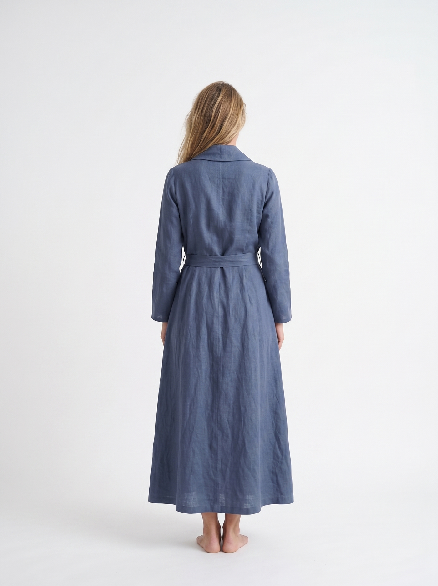 Wrap Linen Maxi Dress