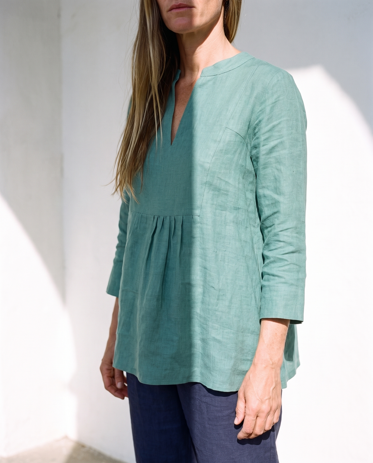 Linen Tunic and Trouser Set in washed linen, Ellementree