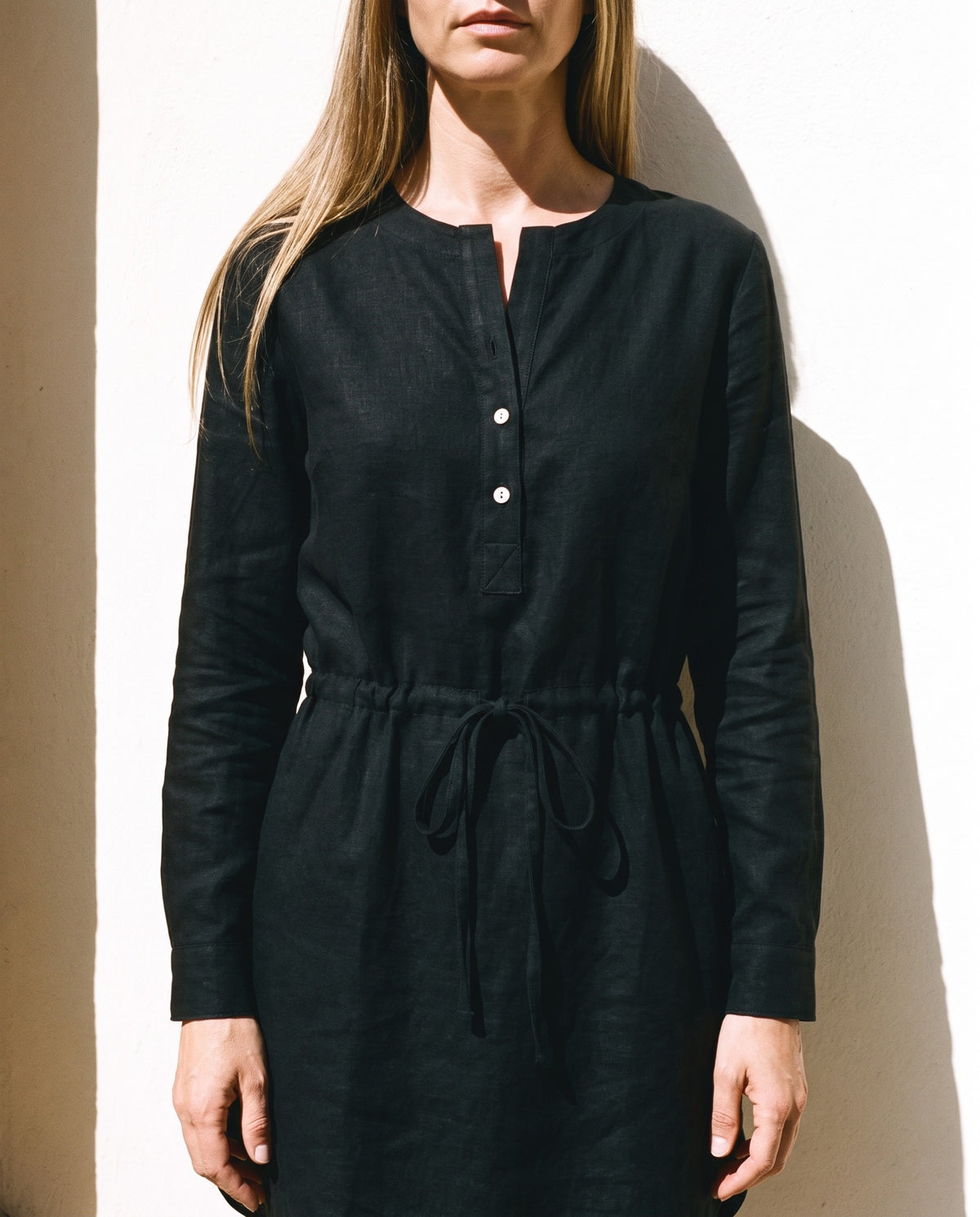 Drawstring Waist Mini Dress