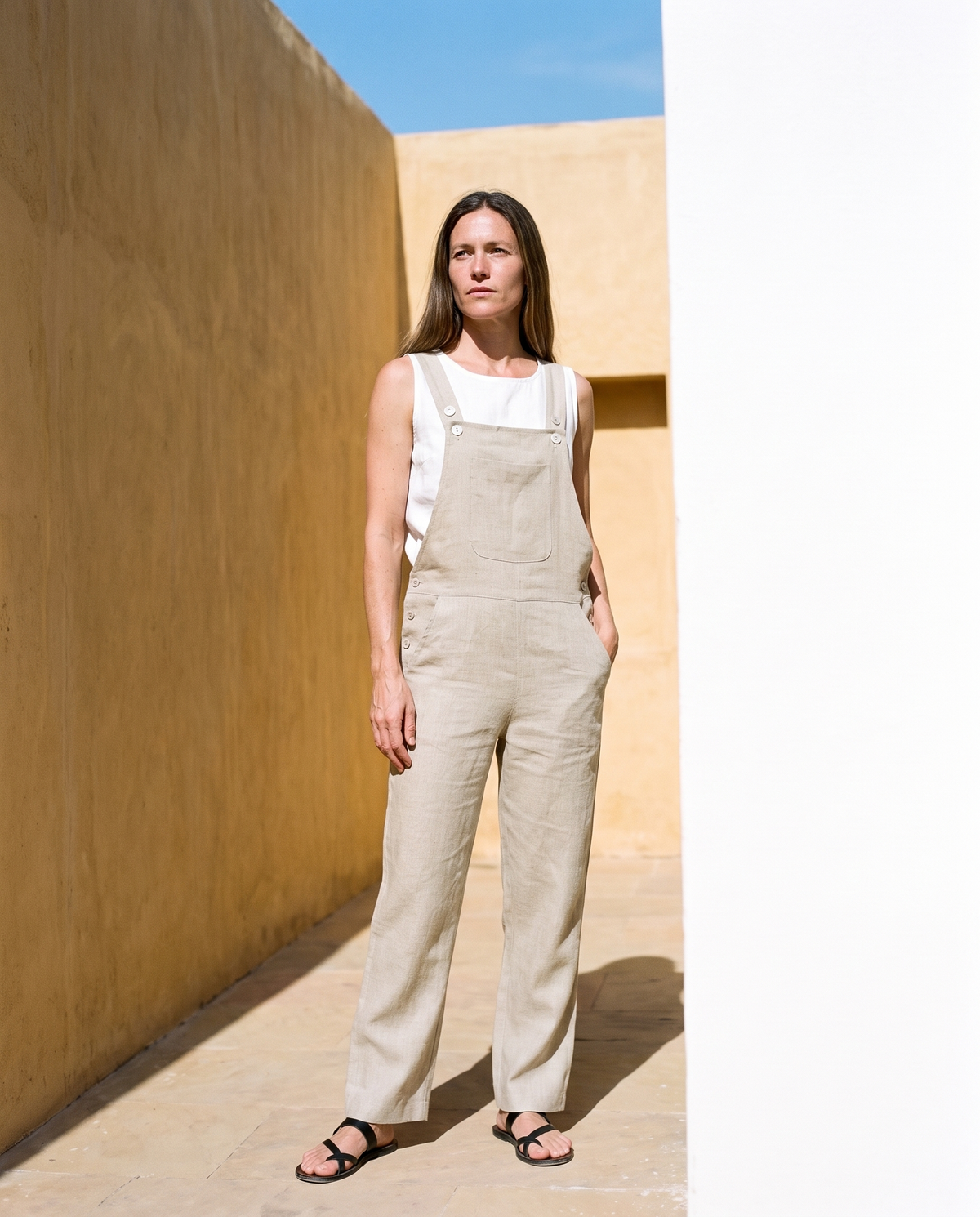 Linen Dungarees
