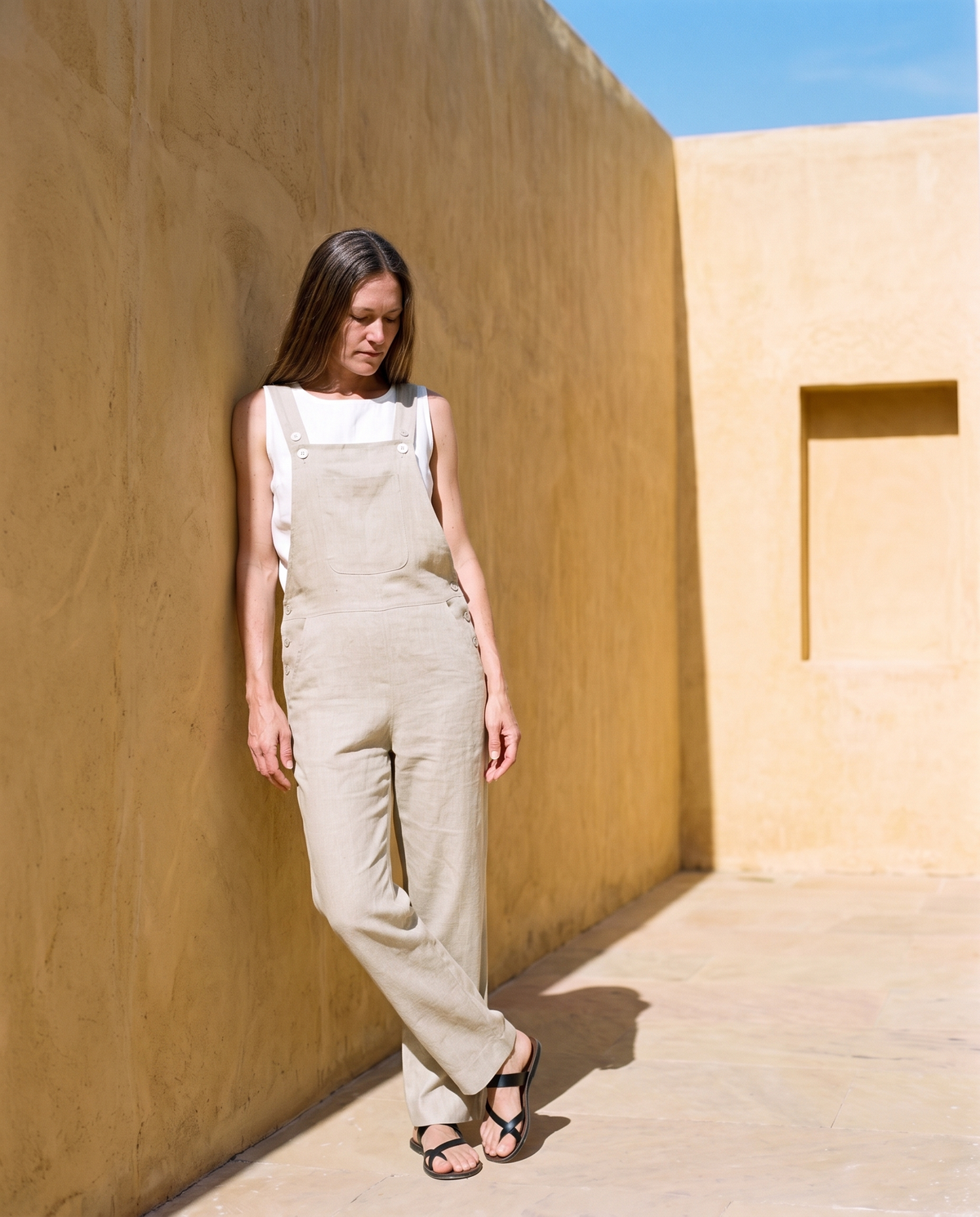 Linen Dungarees