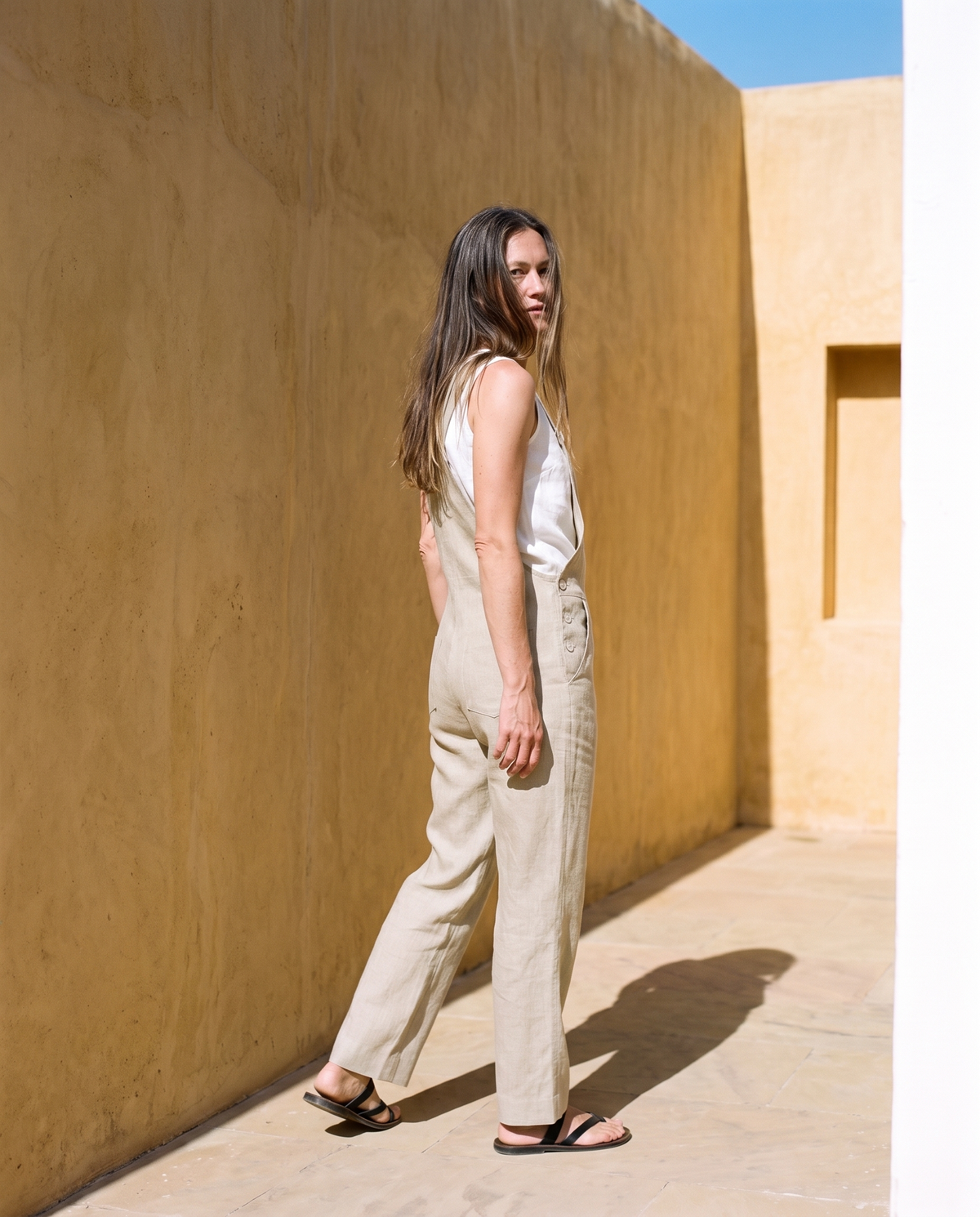 Linen Dungarees