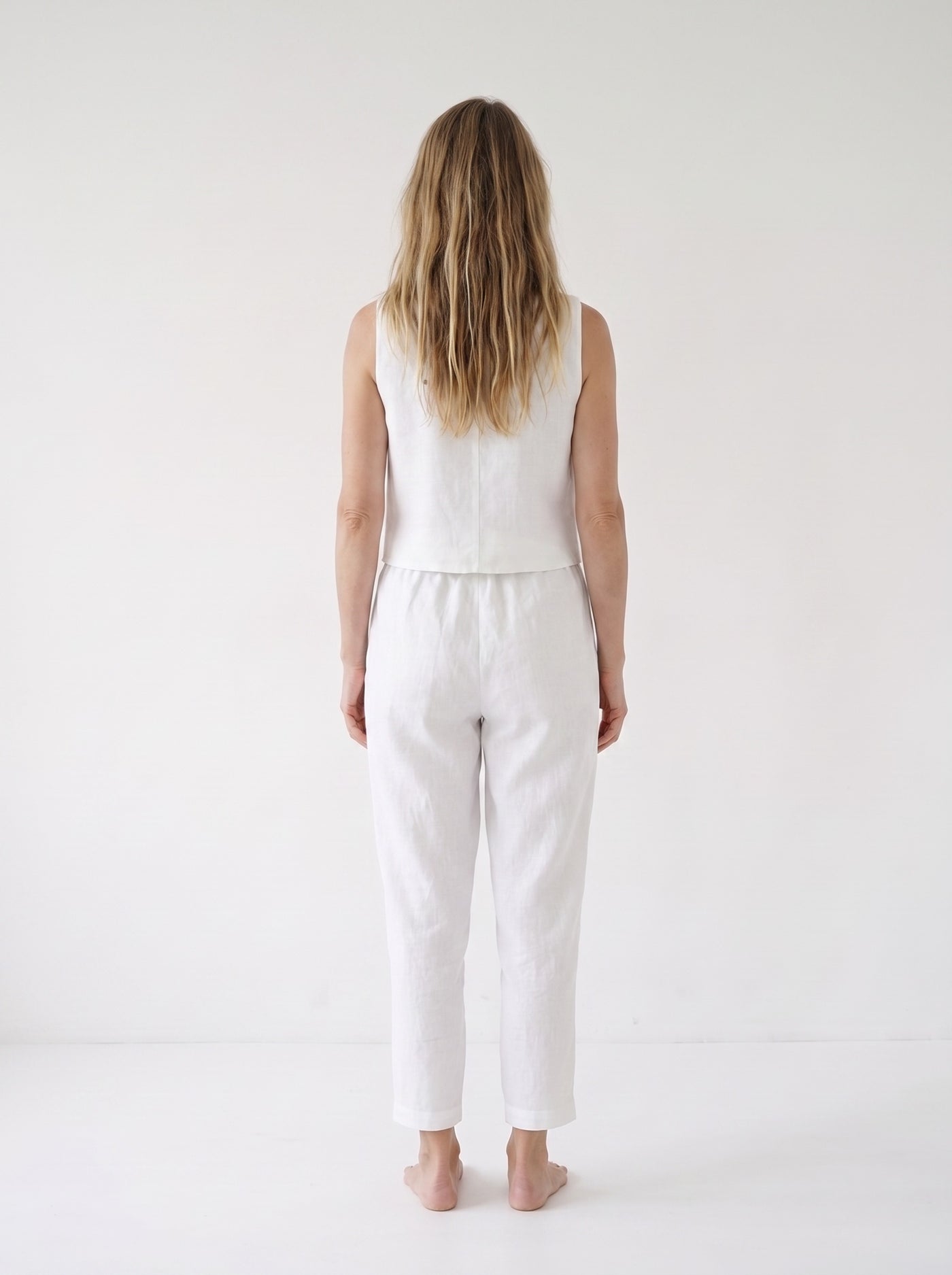Sleeveless Linen Waistcoat